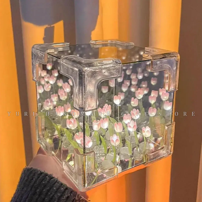 Cubo De Tulipa 3D + FRETE GRÁTIS